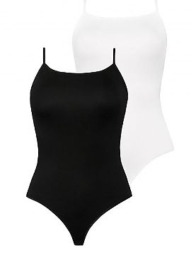 Shapewear Body Teyli  The two-pack of bodysuits in white and black is an extremely stylish product that will perfectly complement your closet, providing versatile