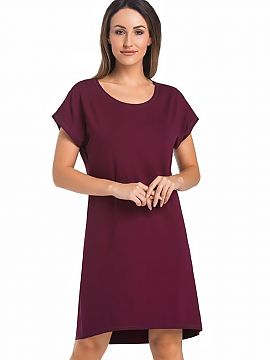 Nightshirt Teyli  Women\'s shirt in purple color. High-quality fabric ensures that it stays fresh during use, is pleasant to the touch, guarantees comfort in 