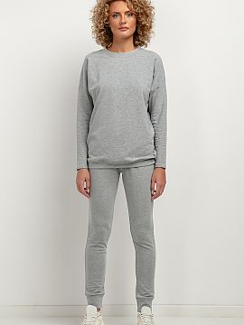 Tracksuit trousers Tessita  Adjacent sweatpants made of soft knit sweat fabric. They have a crease with an elastic waistband and cuffs at the legs, beautifully emphasiz