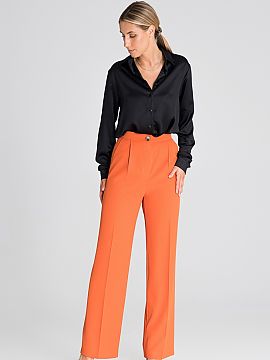 Trousers Figl  We present pants that combine comfort and elegance. They are long and wide, which provides freedom of movement and comfortable wearing. The 