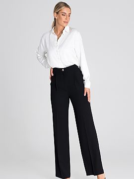 Trousers Figl  We present pants that combine comfort and elegance. They are long and wide, which provides freedom of movement and comfortable wearing. The 