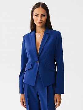 Jacket Stylove  This jacket is a combination of elegance and modernity. Made of high-quality fabric, it looks exceptional. It has a short and asymmetrical c