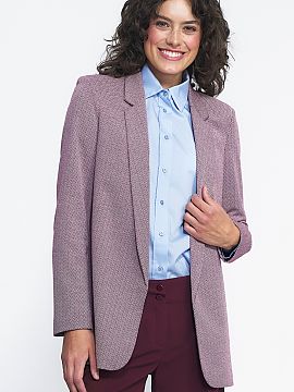 Jacket Nife  Unlined, patterned jacket is a proposal for those of us who, on the one hand, look for elegance in fashion, and on the other, love modern so