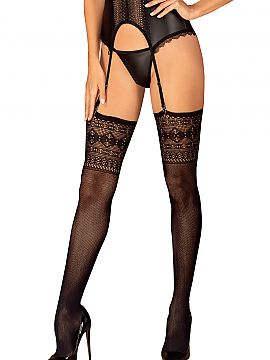 Stockings Obsessive  Wondering what accessory to choose so that you can\'t take your eyes off you? Choose stunning stockings S825, in which you will feel like a 