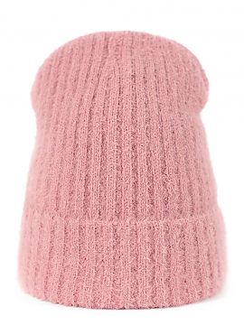 Cap Art of polo  Soft to the touch, fluffy beanie hat. The bottom is rolled up. Will easily accommodate pinned up hair. Very flexible, so it easily adapts to
