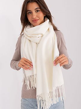 Shawl AT  Warm long scarf with decorative tassels, ideal for winter.   Length 196 cm.
