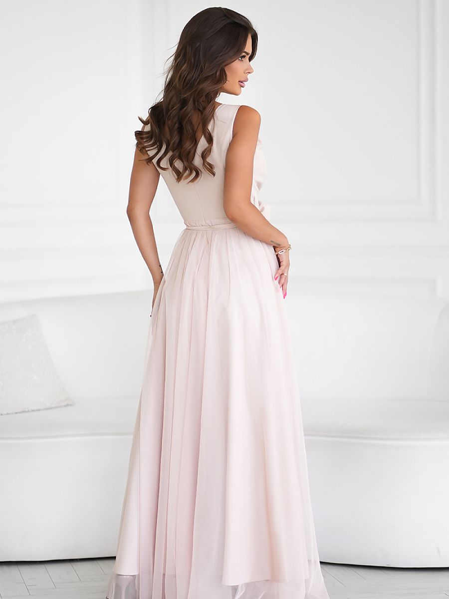  Long dress model 199328 Bicotone 