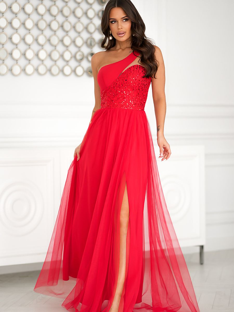  Long dress model 204863 Bicotone 