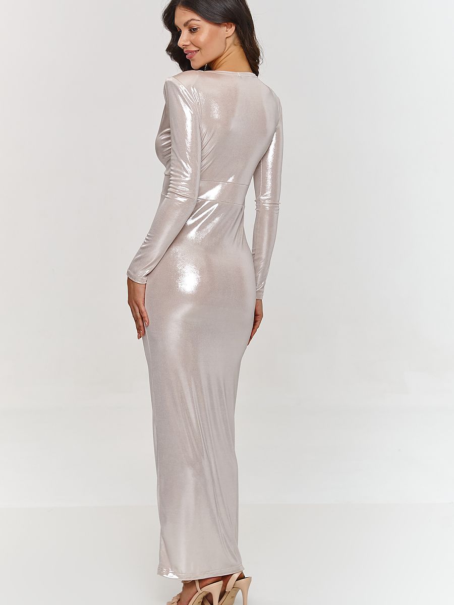  Long dress model 209575 Makadamia 