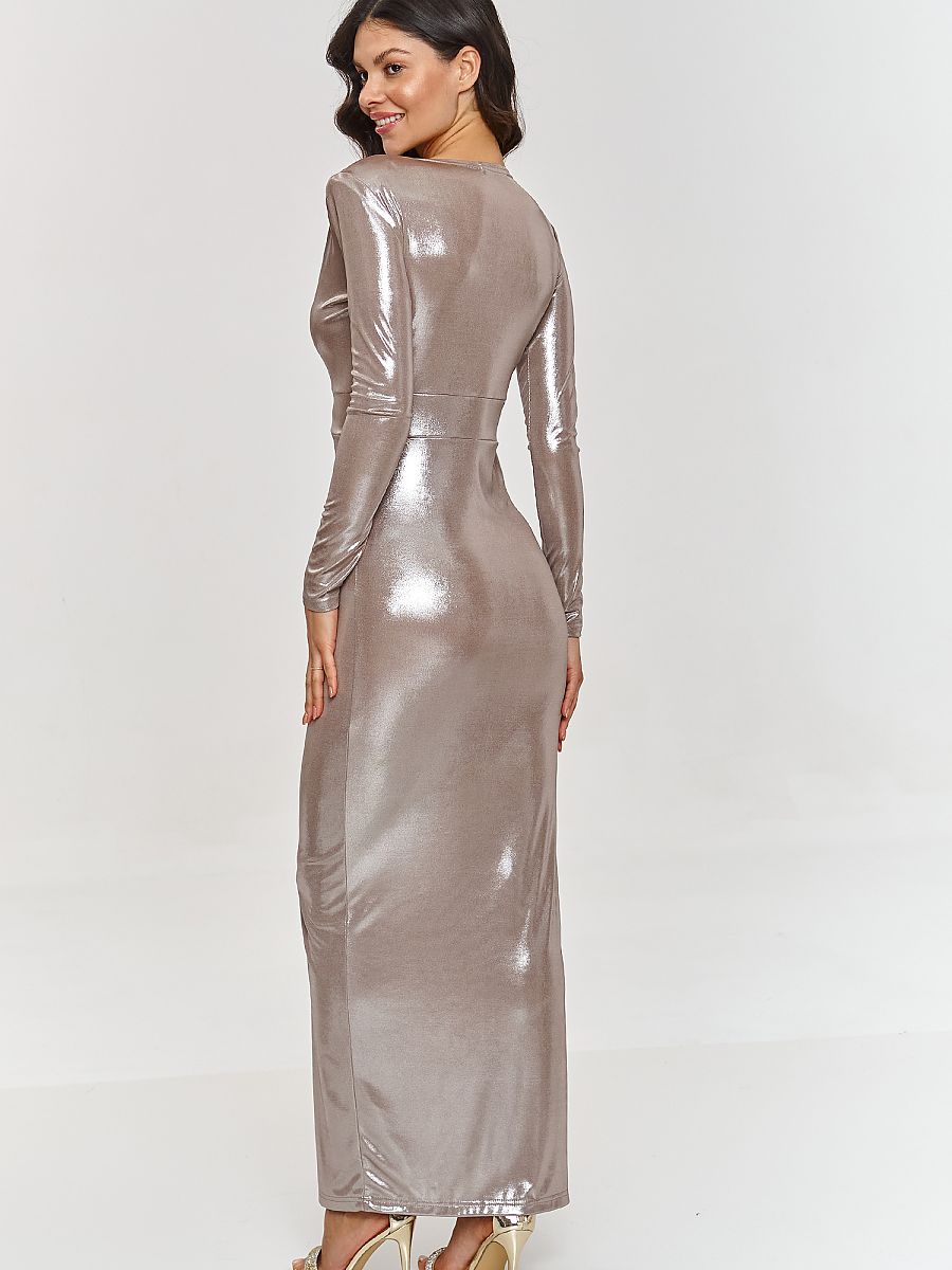  Long dress model 209578 Makadamia 