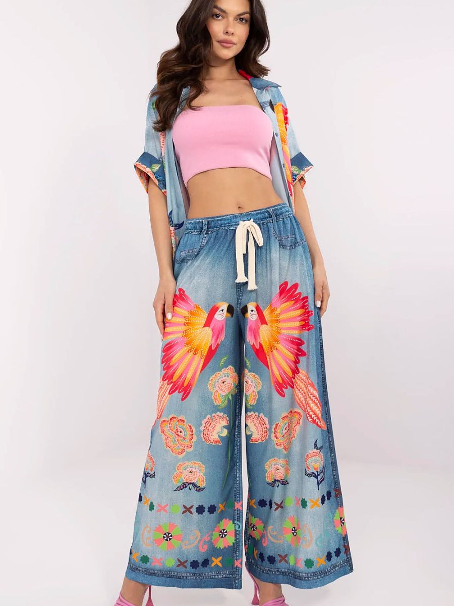  Women trousers model 210030 Italy Moda 