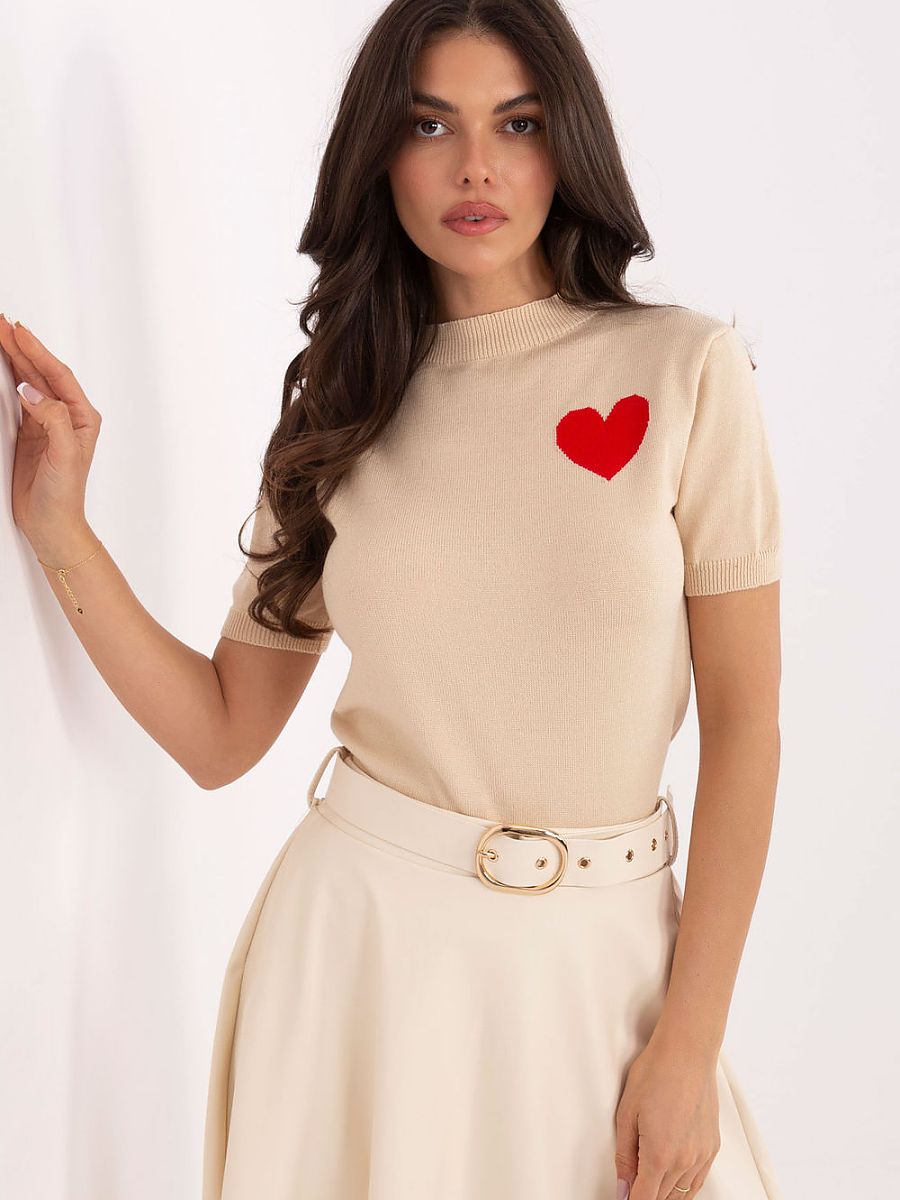  Short sleeve sweater model 219595 Factory Price 