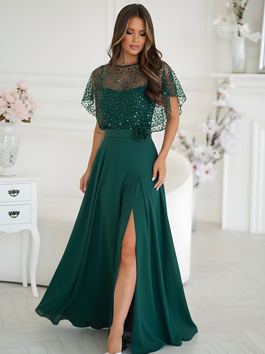  Long dress model 219686 Bicotone 