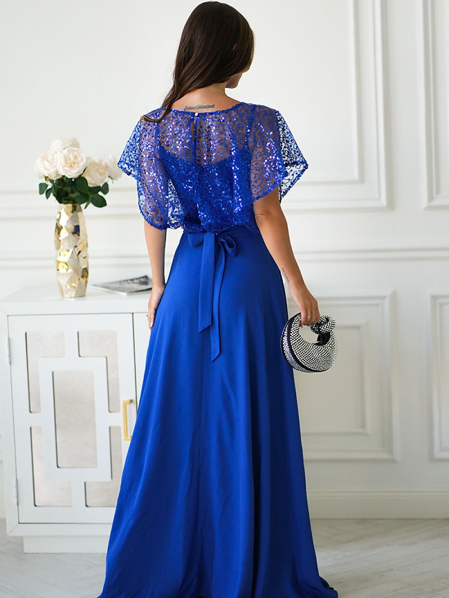  Long dress model 219694 Bicotone 