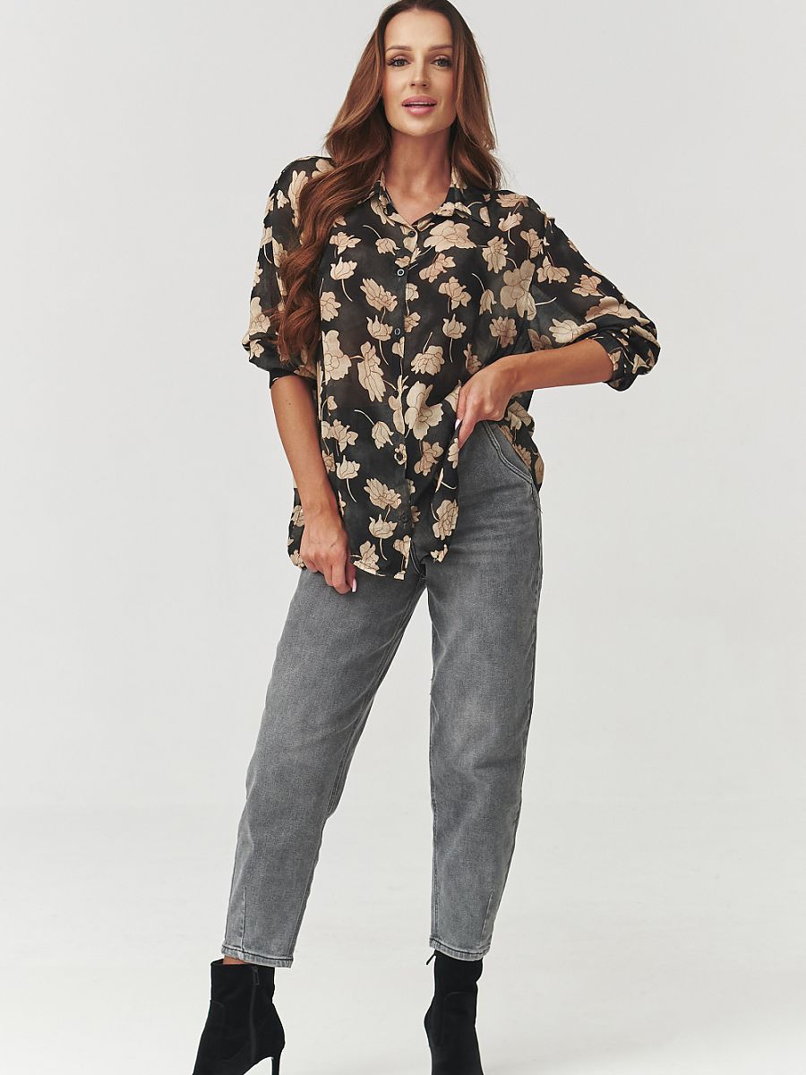  Long sleeve shirt model 219729 Makadamia 