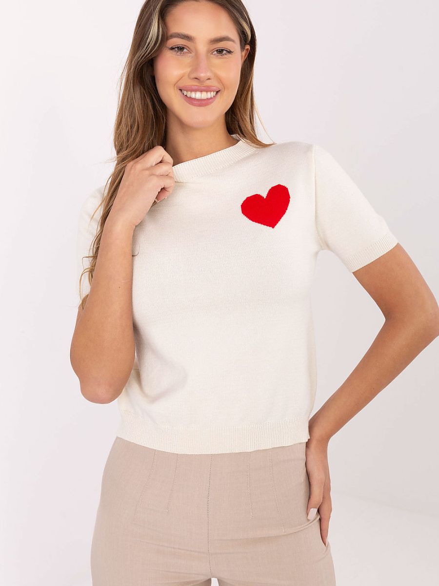  Short sleeve sweater model 219972 Factory Price 