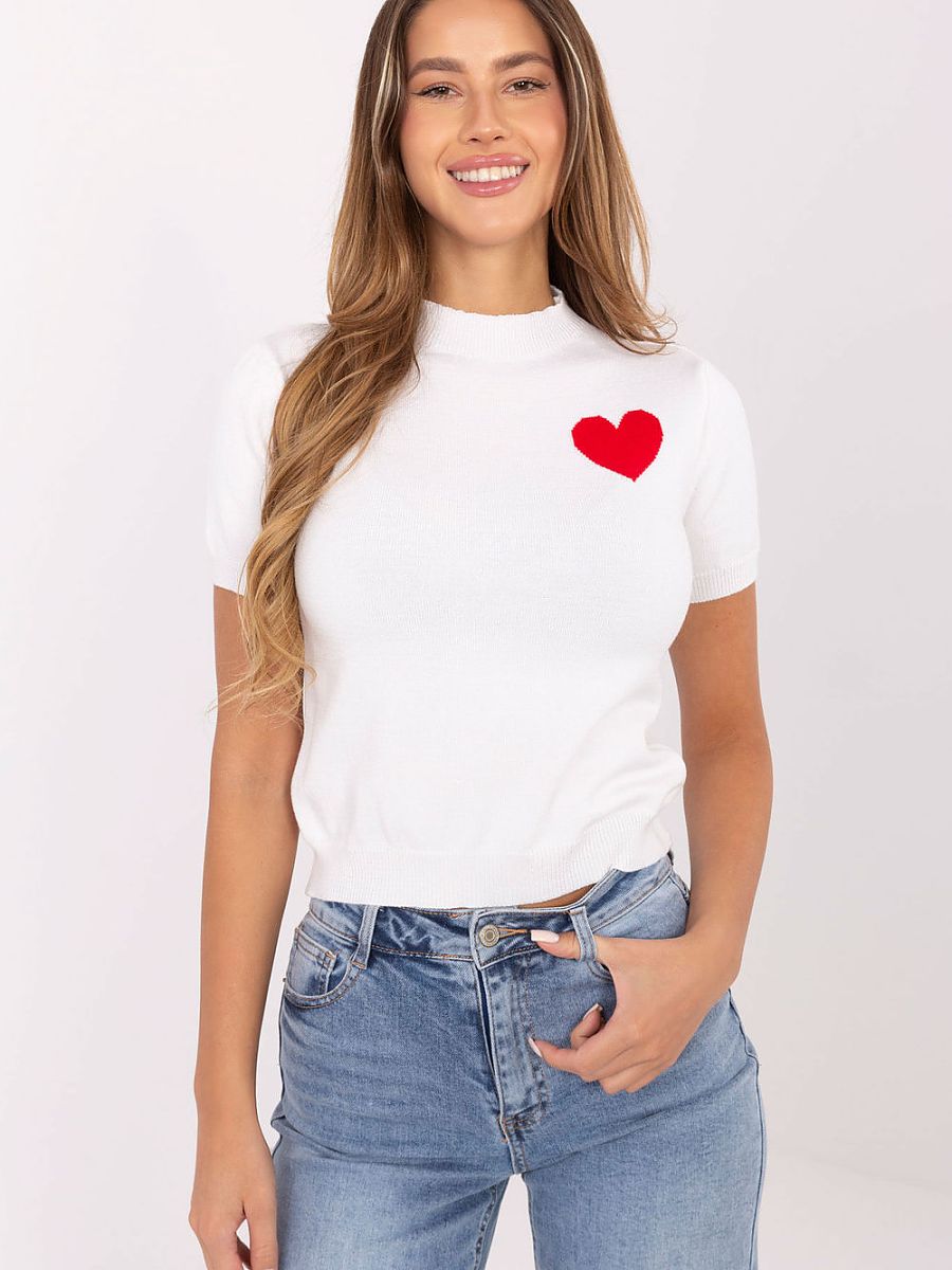  Short sleeve sweater model 220372 Factory Price 