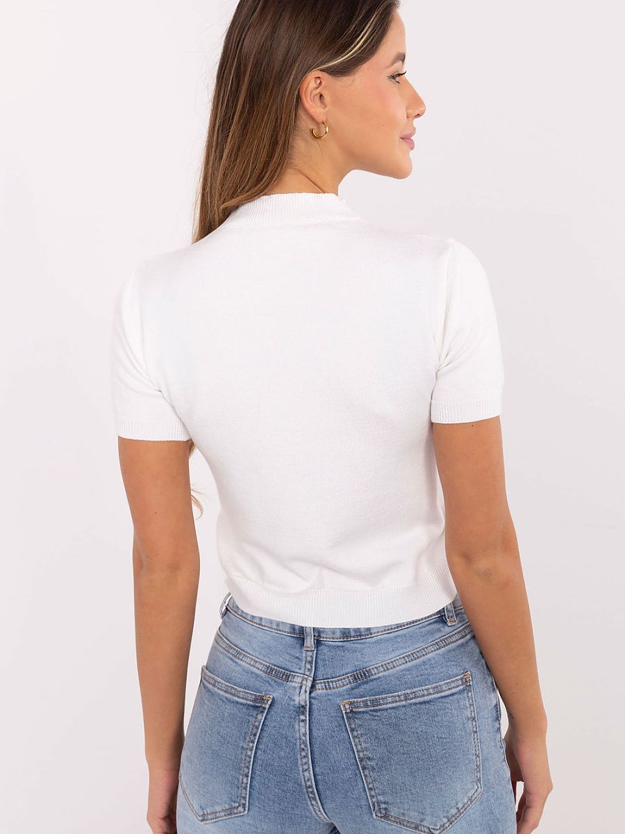 Short sleeve sweater model 220372 Factory Price 