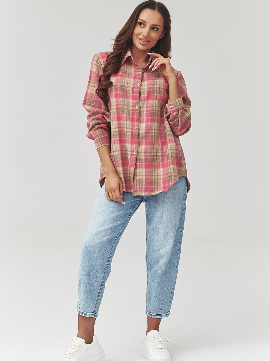  Long sleeve shirt model 223231 Makadamia 
