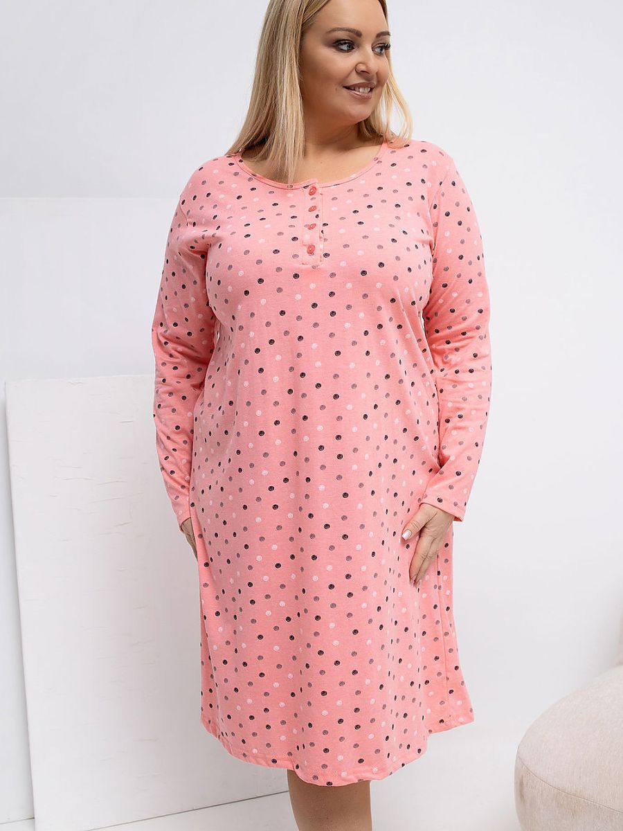  Plus Size Nightgown model 223301 Forever Pink 
