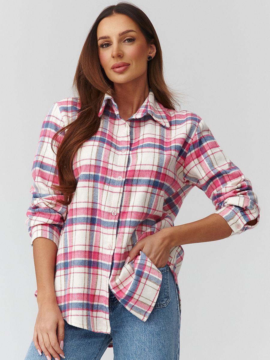  Long sleeve shirt model 224093 Makadamia 