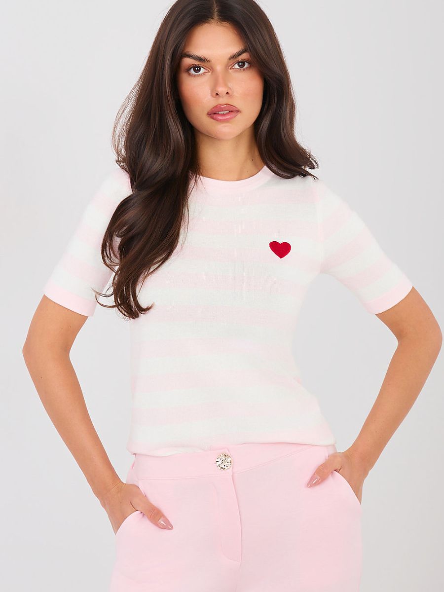  Short sleeve sweater model 224318 Factory Price 