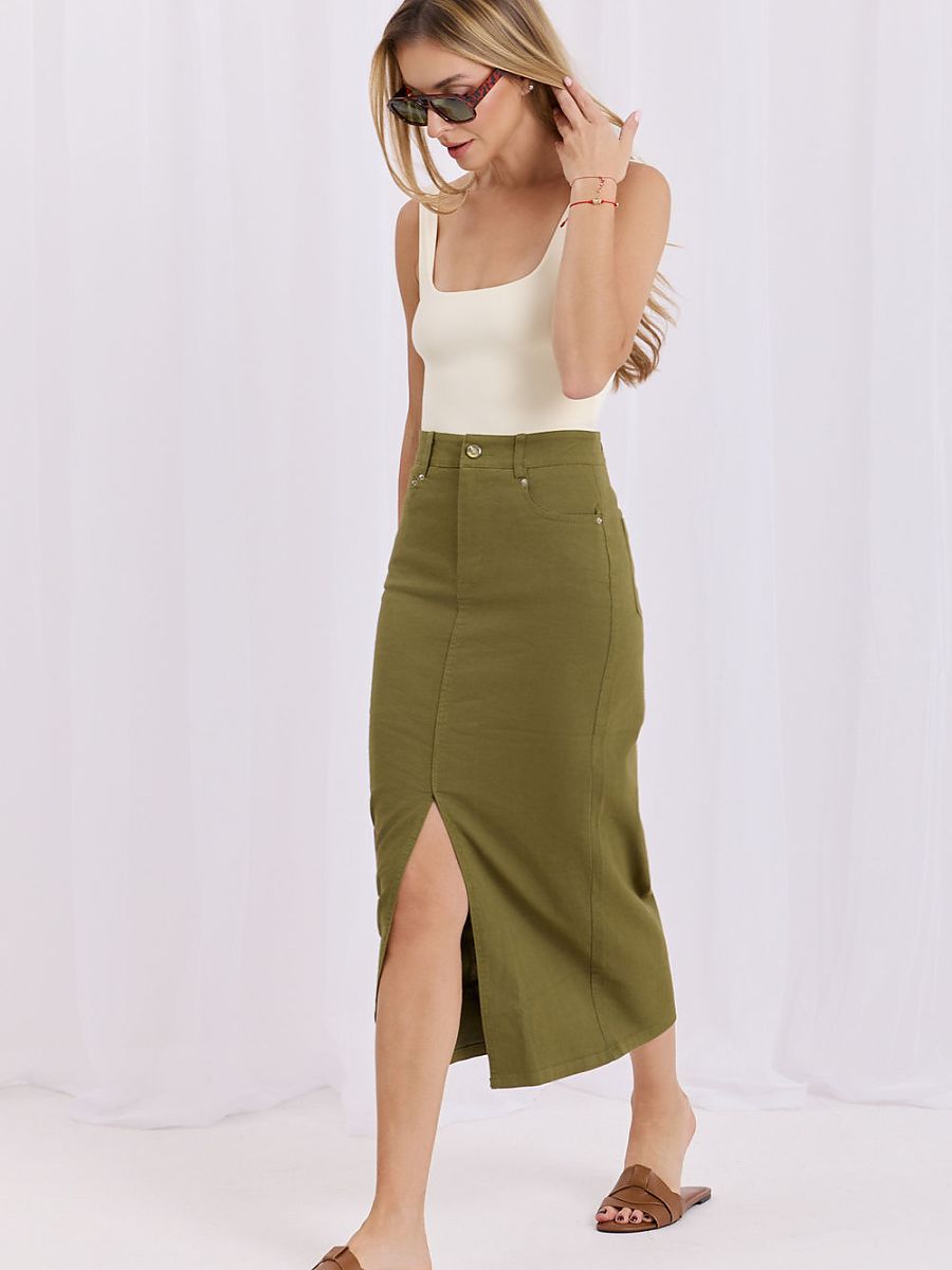  denim skirt model 228029 Factory Price 
