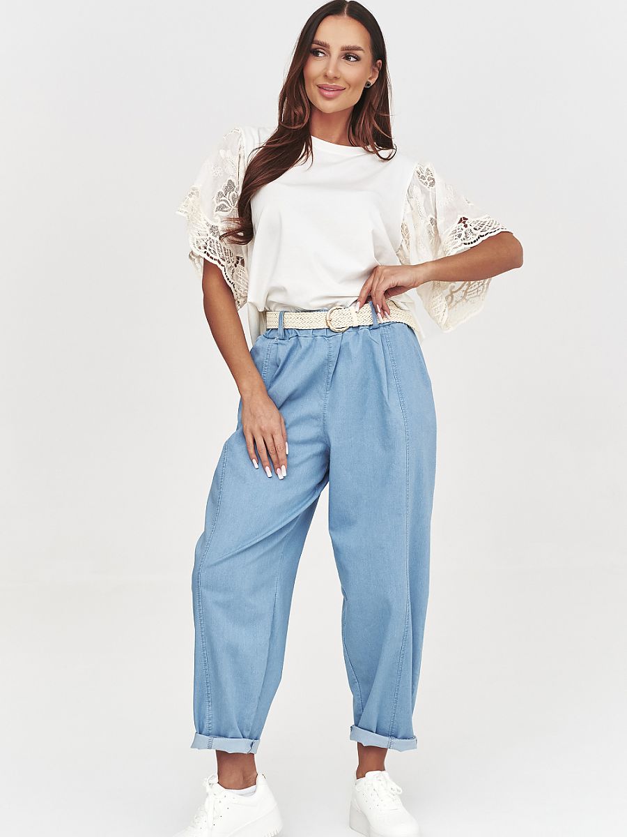  Women trousers model 228293 Makadamia 
