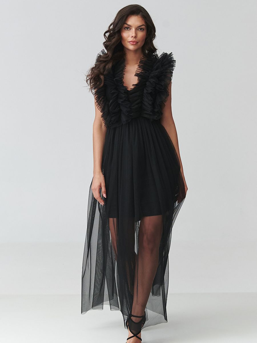  Evening dress model 228316 Makadamia 
