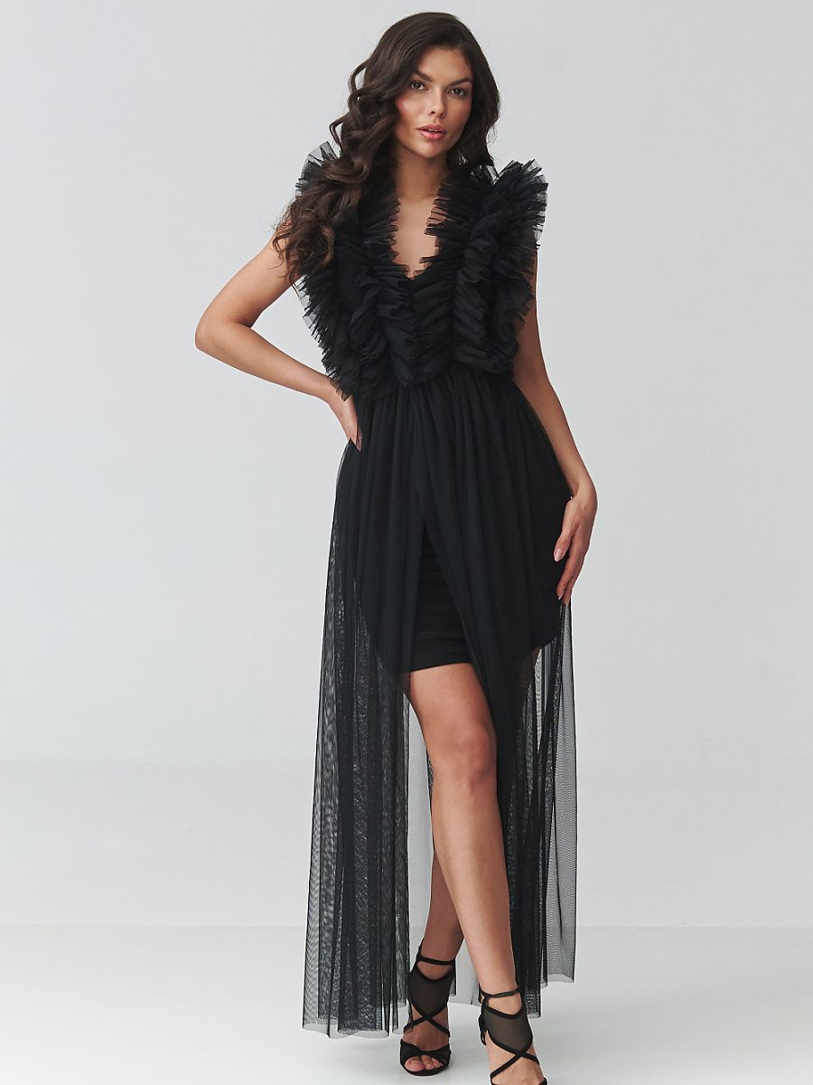  Evening dress model 228316 Makadamia 