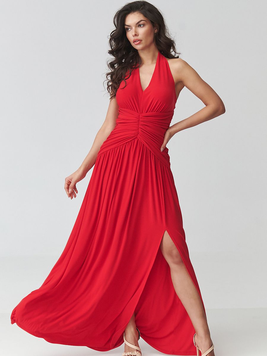  Long dress model 228321 Makadamia 