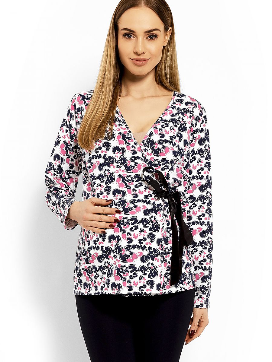  Maternity blouse model 113243 PeeKaBoo 