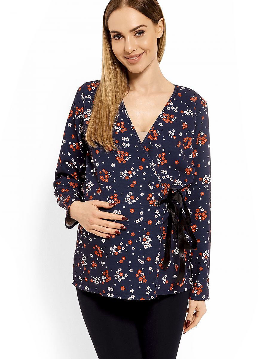  Maternity blouse model 113244 PeeKaBoo 