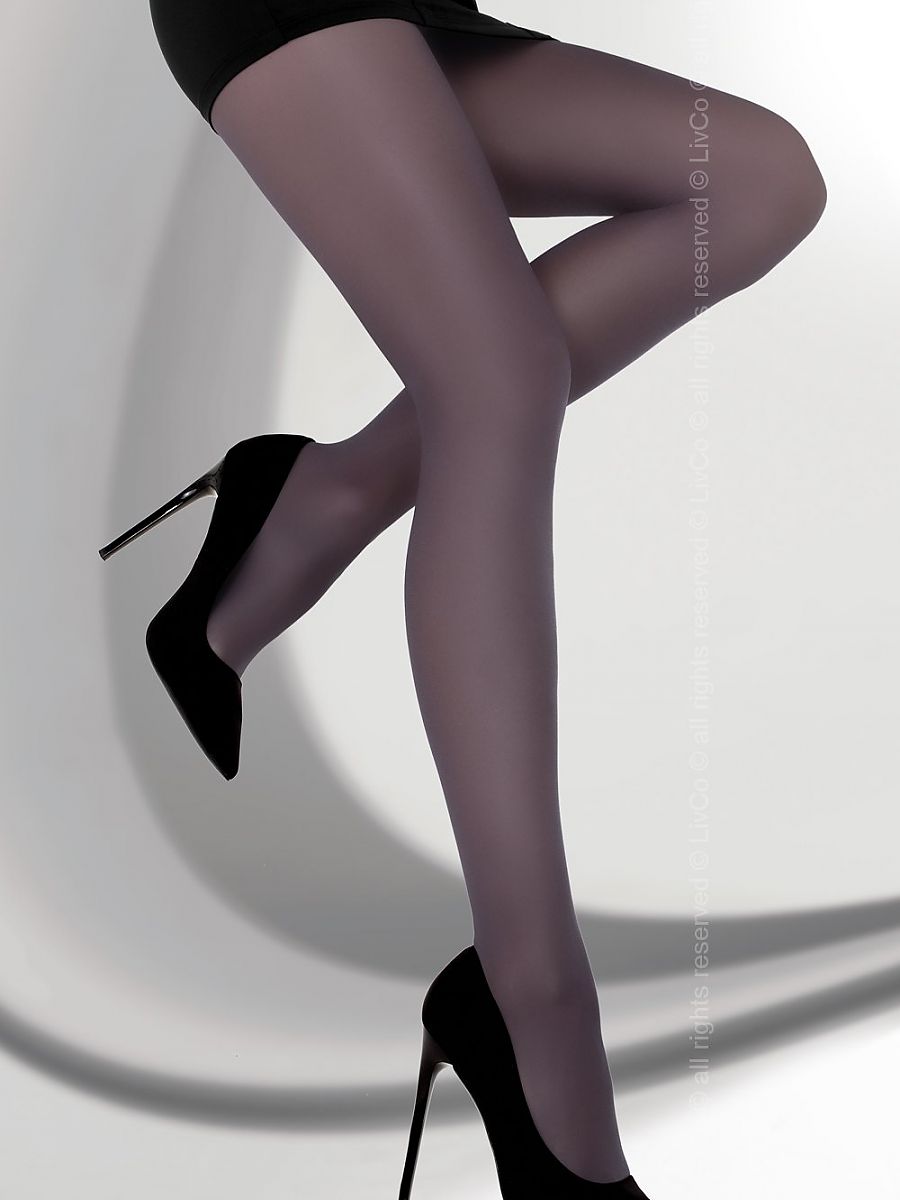 Collants en Satin Violettes