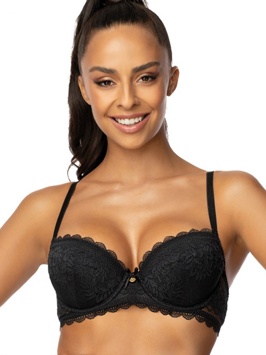 Soutien-Gorge Push-Up Floral en Mesh