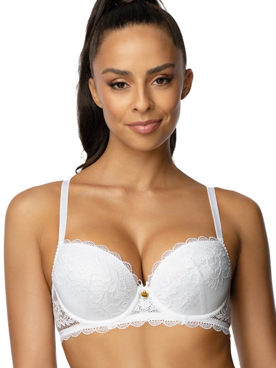 Soutien-Gorge Push-Up Floral en Mesh