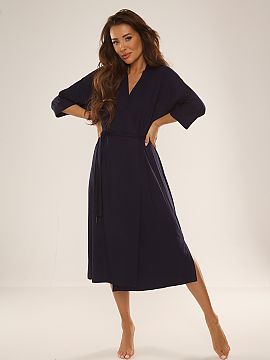 Bathrobe De Lafense  Comfortable, long women\'s bathrobe. Made of high quality viscose material with the addition of lycra. It gives a sense of comfort and freed