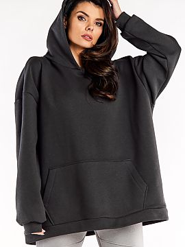 Sweatshirt Infinite You  Oversize sweatshirt with long sleeves, kangaroo pocket and spacious hood.