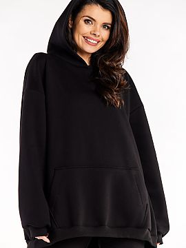 Sweatshirt Infinite You  Oversize sweatshirt with long sleeves, kangaroo pocket and spacious hood.