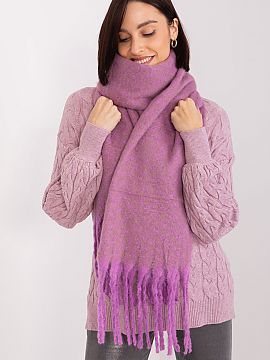 Shawl AT  This long scarf with a geometric pattern is the perfect addition to your fall and winter closet. Made of durable polyester, it is not only p