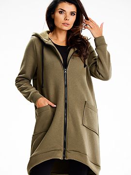 Sweatshirt Infinite You  Our long sweatshirt is a combination of style and comfort. Made of soft cotton sweatshirt, it guarantees durability and knee-length comfort.