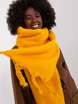 Shawl AT  This long, smooth-textured scarf is the perfect addition to your fall and winter closet. Made of durable polyester, it is not only practical