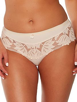 Panties Gaia  Extremely feminine Keto panties with a classic cut, made of beautiful lace and smooth knit fabric. A charming bow on the front.
