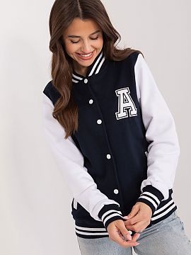 Sweatshirt Relevance  Women\'s sports sweatshirt is a combination of comfort and style. The ribbed contrasting stripes lend energy and stand out against the smoot