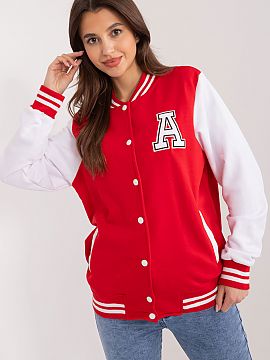 Sweatshirt Relevance  Women\'s sports sweatshirt is a combination of comfort and style. The ribbed contrasting stripes lend energy and stand out against the smoot