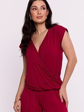 Blouse BeWear  This women\'s blouse is the perfect combination of comfort, elegance and unique design. Made of the highest quality viscose knit fabric, thi