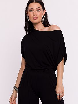 Blouse BeWear  Blouse made of high-quality viscose knit is the essence of elegance and comfort. The soft material perfectly wraps the body, while providing