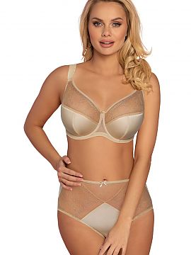 Panties Vena  Tulle panties complementing the magnificent VB-430 bra. A model with a decidedly higher top, yet they have been sewn in such a way that they
