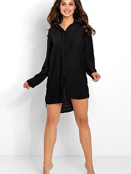 Nightshirt Momenti Per Me  Long sleeve nightgown with button closure. Loose cut shirt made of soft fabric pleasant to the touch. Polish product.