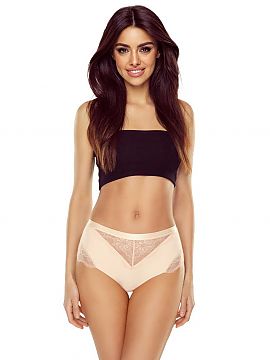 Panties Lapinee  A bikini bottom in a classic cut, whose unique charm lies in the details. Delicate lace embellishments add a subtle feminine charm, while em